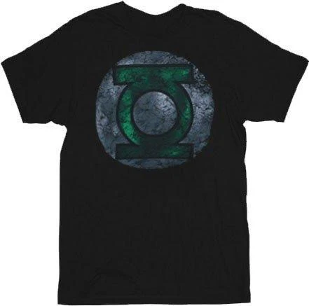 The Green Lantern Distressed Logo Adult Unisex Retro DC Comics T-shirt