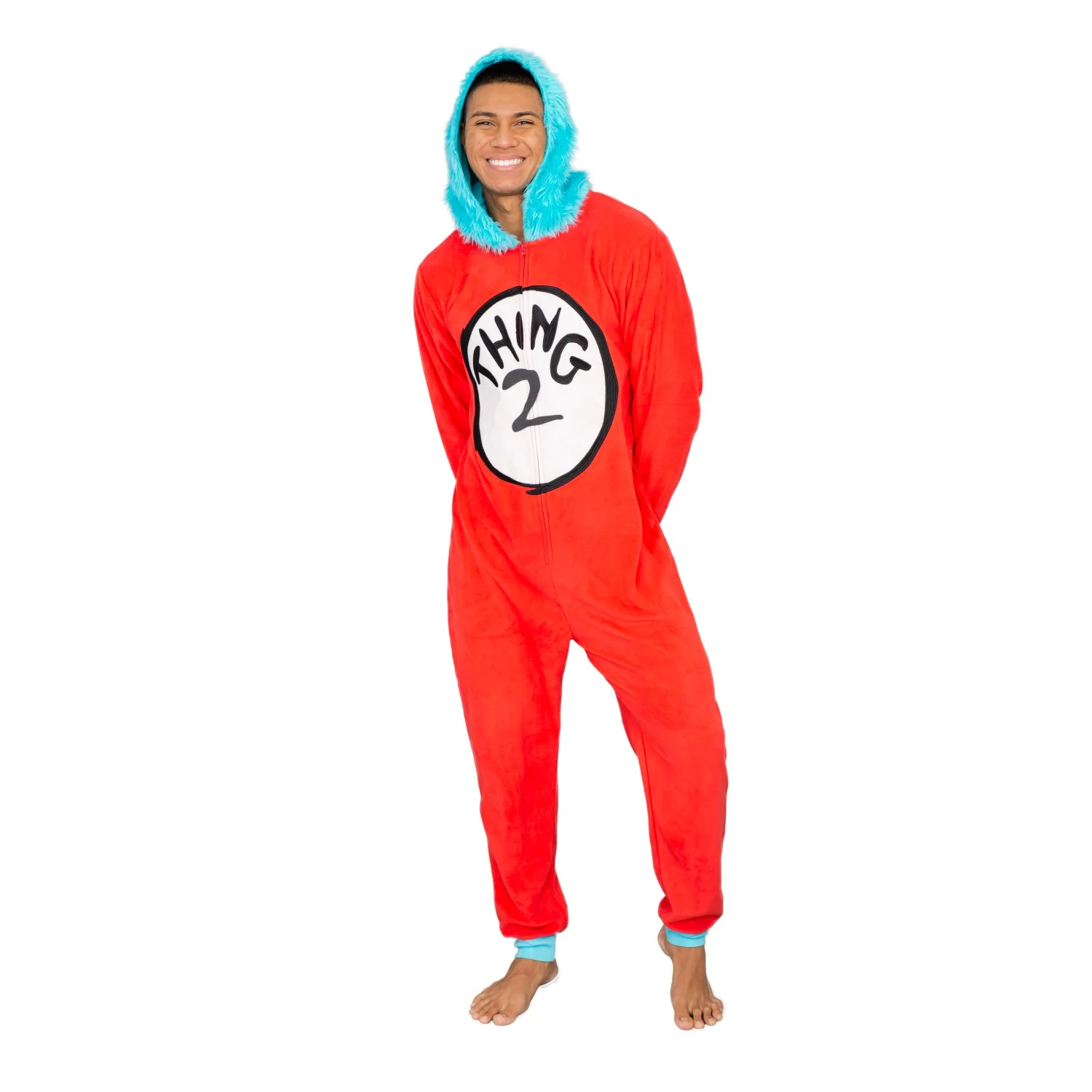 Thing 1 to 6 Interchangeable Patches Adult Union Suit - Image 7